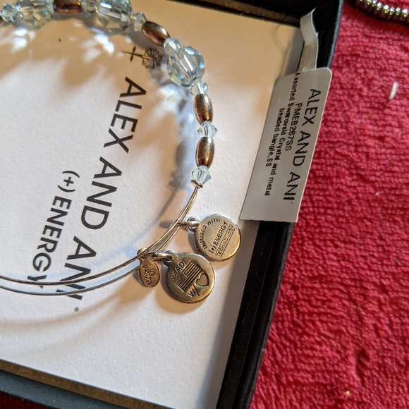 Alex and Ani Swarovski crystal and metal bangle - Picture 6 of 6